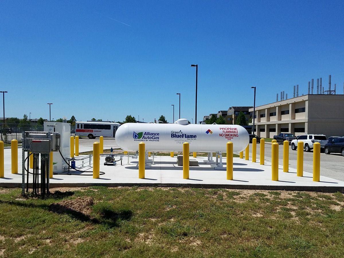 Propane Filling Station Installation in TX | Green’s Blue Flame Gas Company